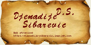 Đenadije Šibarević vizit kartica